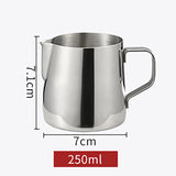 Stainless Steel Milk Frothing Pitcher Espresso Steam Coffee Barista Craft Latte Cappuccino Milk Cream Cup Frothing Jug Pitcher