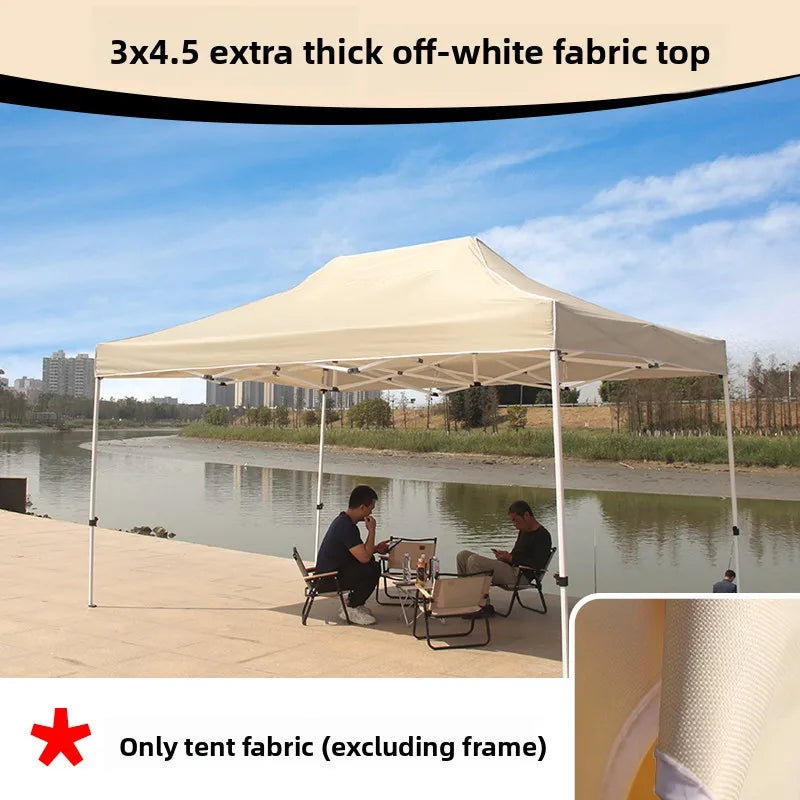 Thiened Four-Legged Umbrella Tent Top Cloth 3x3 Outdoor Sunade Waterproof Sun Protection Large Umbrella Canvas Stall