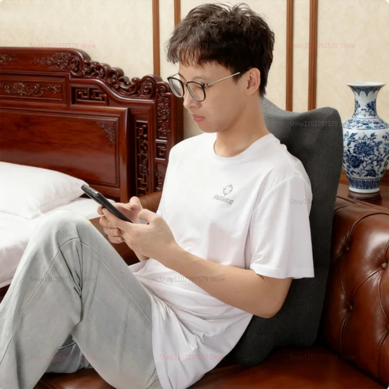 Bed Cushion Pillow for Sleeping Reading Relaxing Lounge Back Support Multi-Use Comfortable Bed Pillow for Bed Sofa Bedside Use