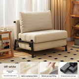 Sofa Bed, Foldable Single Push-pull Bed for Living Room, Study Room and Balcony, Retro Fabric Sofa for Small Apartment, Corduroy