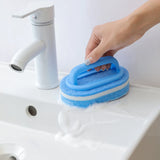 Cleaning Brush With Handle Sponge Wiping Kitchen Cleaning Pot Washing Dishwashing Sponge Cleaning And Brush Tool Toilet Ceramic