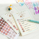 School Supplies Planner Album Self-adhesive Decorative Decals Label Stickers Stationery Stickers Diary Scrapbooking Stickers