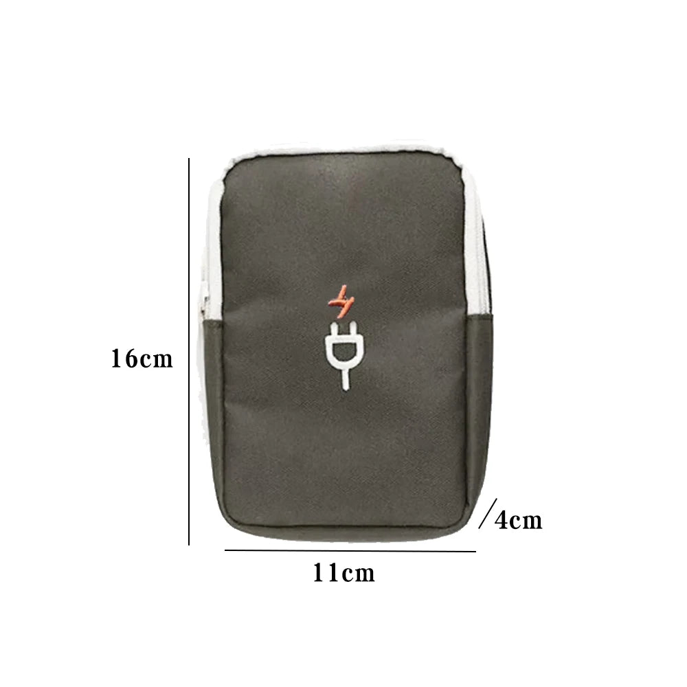 Travel Gadget Organizer Bag Portable digital cable bag Electronics Accessories Storage Carrying Case Pouch for USB power Bank