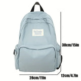 2025 Korean Backpack Women Ins Style College Bag - Simple Boho Versatile Rucksack Lightweight Casual Laptop Bag