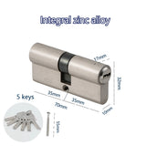 Smart lock door cylinder  locker cylinder door with master key Indoor entrance door lock 60mm 70mm 80mm me key Customize