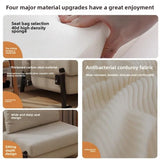 Sofa Bed, Foldable Single Push-pull Bed for Living Room, Study Room and Balcony, Retro Fabric Sofa for Small Apartment, Corduroy