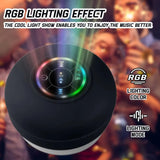 Waterproof Bluetooth Speaker with LED Lights Portable Wireless Shower Speaker with Suction Cup for Bathroom Outdoor Travel