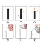 10ml Perfume Bottling Atomizer Frosted Liquid Container Macaron Rotary Oral Spray Bottle Portable Empty Bottle