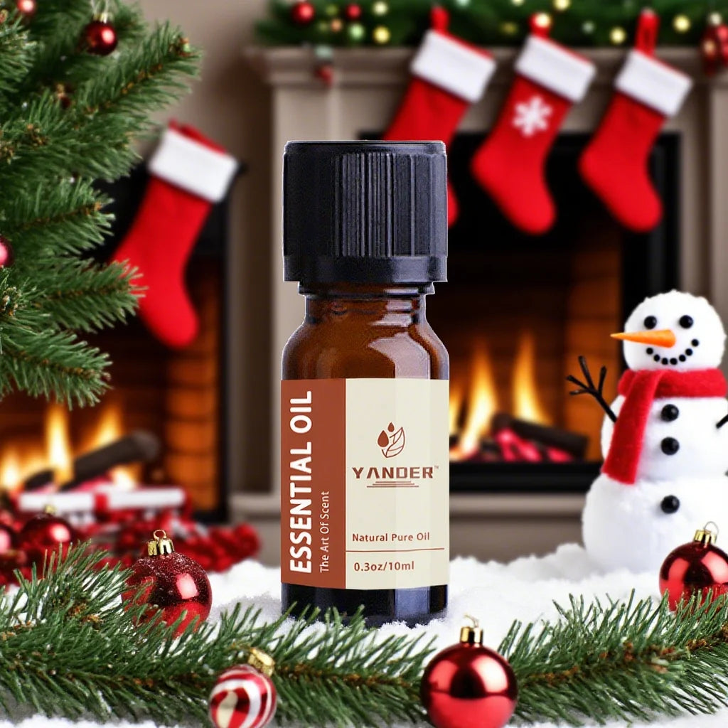 Yander 10ml Pumpkin Hazelnut Gingerbread Cinnamon Christmas Essential Oil Spicy Gourmand Candle Oil for Scented Candle Making