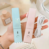 2 in 1 Mini Curling Flat Iron USB Electronic Splint Hair Curler Straightening Styling Tools Hair Curler