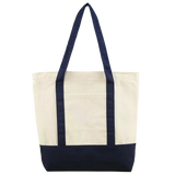 Customized Women Tote Bag Personalized Name Print Logo Zippered Canvas Shopping Tote Bag