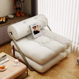 Cotton Cloth Wooden Frame Folding Living Room Sofa Bed Detachable Washable Creative Modern Luxury Sofas Bed Home Furniture