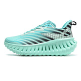 Mens Breathable Bounce Trail Running Shoes Anti-slip Cushioning Outdoor Thick Bottom Running Shoes Couple Sneakers