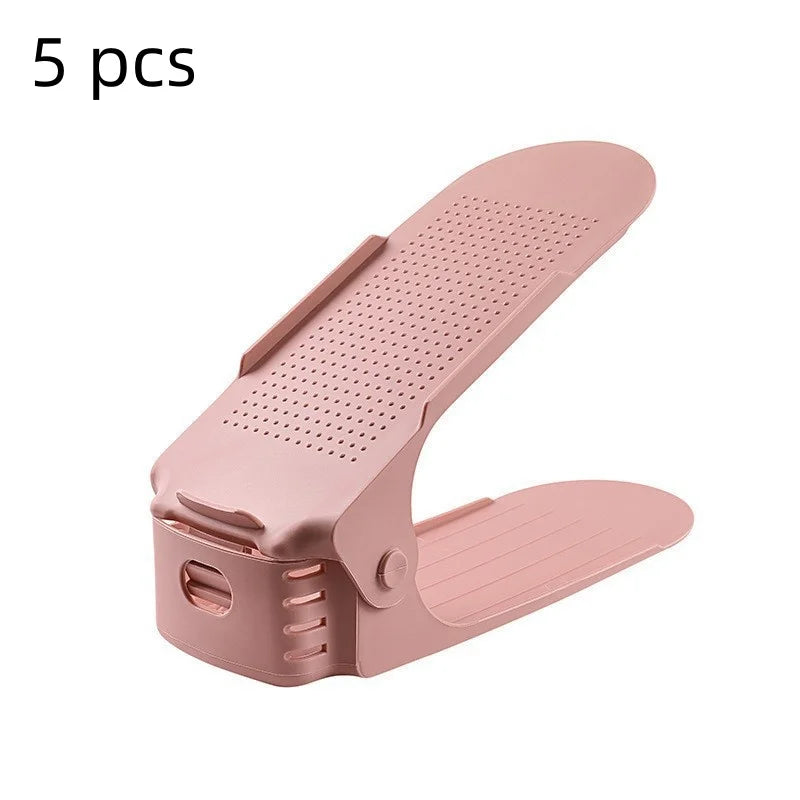 5 adjustable shoe racks for storing shoe artifacts, available in various colors for you to choose from.