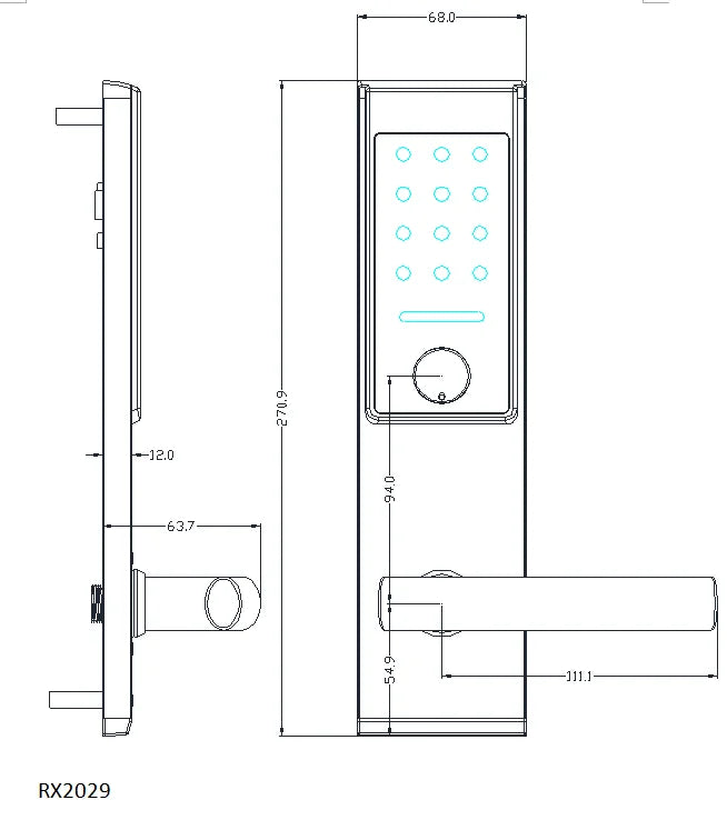 Stainless Steel Smart Door Lock TTlock Wireless Digital Electronic Lock Smart Home Wooden Door Lock