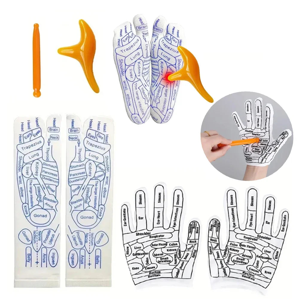 Foot Massage Acupressure Socks & Gloves Physiotherapy Massage Relieve Tired Feet Reflexology Socks Foot Point Socks Health Care