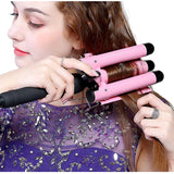 Professional Curling Ceramic Hair Curler Wave Waver Styling Tools Styler Wand Three Barrel Hair Curler Irons Automatic