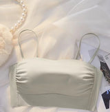 Bra Underwear For Women With anti Stray Light Wrap, Thin Shoulder Straps, Thin Back Vest, Sexy Bra, All In One For External Wear
