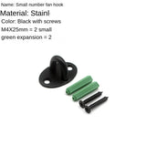 Black Stainless Steel Wall Hook Heavy Duty Fixed Pad Eye Plate Deck Door Buckle U/J-Shaped Heavy Duty Ceiling Mount Hanger