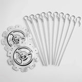 Oven Stainless Steel Steel Kebab Oven Needle Cage Griller Non-stick Barbecue Air Fryer Grill Kitchen Universal Oven Accessories