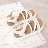 Girls Sandals Kids Sandals for Girls 2025 Summer Brand Children Beach Shoes Princess Sweet Gladiator Sandals Open Toes Anti-skid