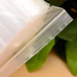 100pcs Zip Lock Plastic Bag Reclosable Transparent Bag Shoe Bag Vacuum Storage Bag Sanitary Bag Poly Clear Bags Thickness 0.12mm