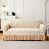 1/2/3/4 Seater Sofa Cover Single Double Three Four-Seater Elastic All-inclusive Dustproof Sofa Cover Yksivärinen sohvan kansi