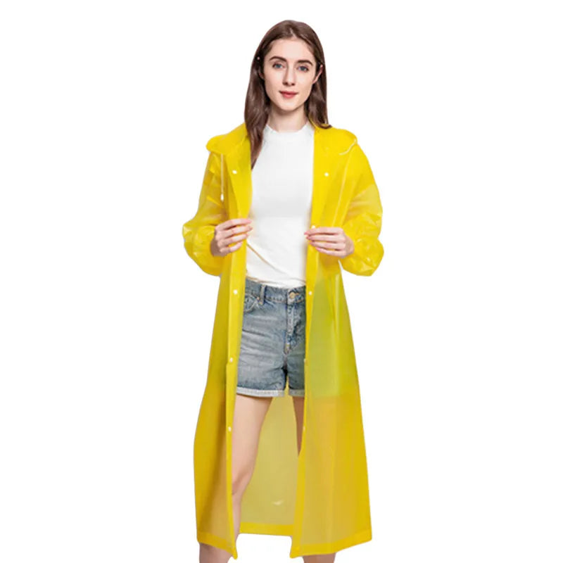 Raincoat Women Men Impermeable Thickened Waterproof Raincoat Tourism Outdoor Hiking Rain Poncho Raincoat Hooded Rain Coat