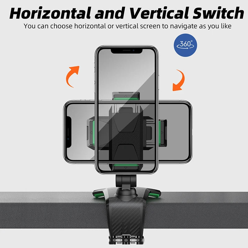 Car Dashboard Cell Phone Holder 1260 Degree Rotatable Phone Number The Car Phone Holder For iPhone 13 Mobile Phone Stand Support