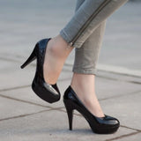 Women's high heels spring new elegant heel women's shoes designer women's single shoe comfortable professional thick heels туфли