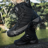 Fashion Men's Boots Comfortable High-top Boots Outdoor Non-slip Hiking Boots Lightweight Men Desert Boots Motorcycle Boots