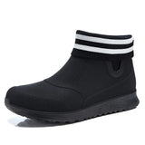 Black Rain Shoes for Men Rubber Shoe Platform Ankle Boots 2025 Autumn Winter Slip on Booties Boots for Men Waterproof Work Botas