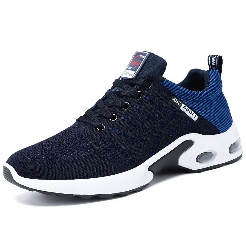 2025 New Men's Running Shoes Korean Breathable Lace Up Sports Shoes Training Anti Slip and Comfortable Men's Running Shoes
