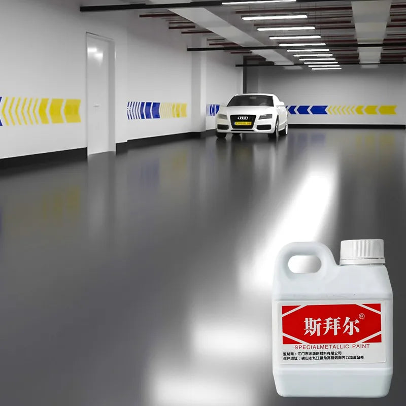 【3-in-1 Epoxy Floor Paint】Indoor Floor Coating - High-Gloss, Waterproof & Wear-Resistant Epoxy Paint for Garage & Living