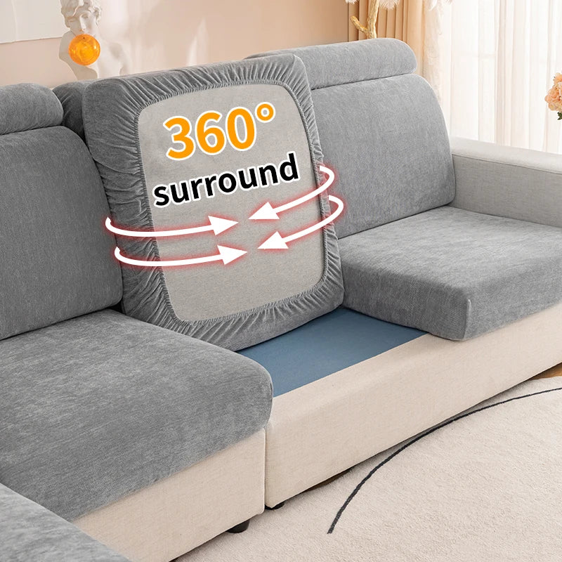 Solid color minimalist modern sofa cover is universal all year round, slip resistant, dirt resistant, pet friendly, and machine