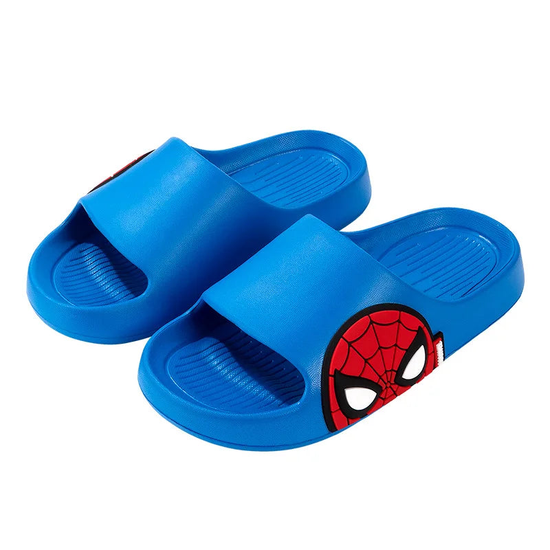 Animation Kid Slippers for Boy Summer Beach Indoor Slippers Cartoon Spiderman Home Soft Non-Slip Children Slippers Garden Shoes