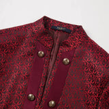 2025 New Wedding Host Performance Men's Suit Dress Three-piece Botanical Floral Pattern  Blazer  for Men with Pants and Vest