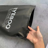 Zipper Lock Bag for Clothing Packaging, Black Zipper Bag, Customized Logo, High Quality, Low MOQ, Wholesale Boutique