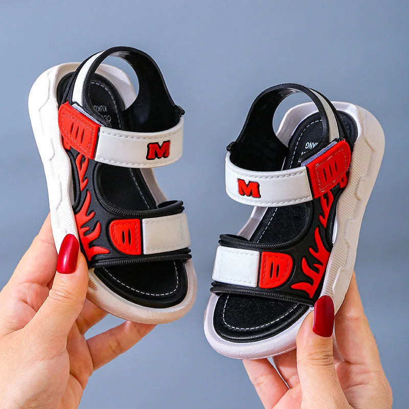 Beach Sandals Children Girls Boys Sandals New Non-slip Soft Bottom Breathable Girls Boys Shoes Lightweight Kids Shoes