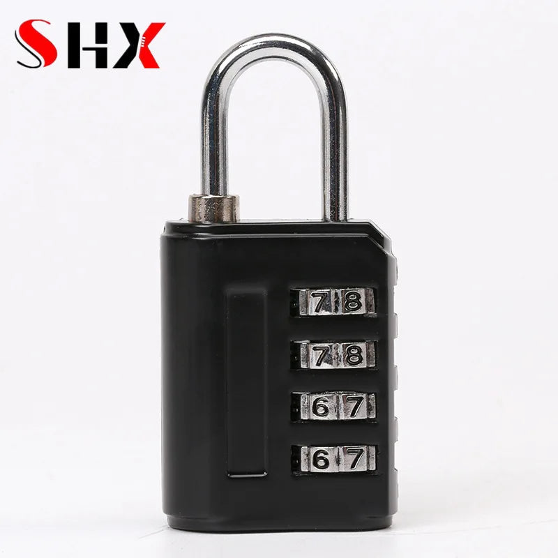 4 Digits Password Code Combination Padlock Aluminum alloy Suitcase For Luggage Travel Code Lock Code Keyed Anti-thieft Lock