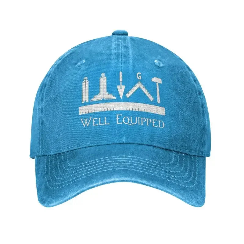 Personalized Cotton Masonic Freemason Baseball Cap for Men Women Breathable Mason Dad Hat Outdoor