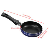 12/14/16cm Mini Frying Pan Non-Stick Thickened Stainless Steel Frypan Pot Stir Fried Non Stick Pot Kitchen Cookware Random Color