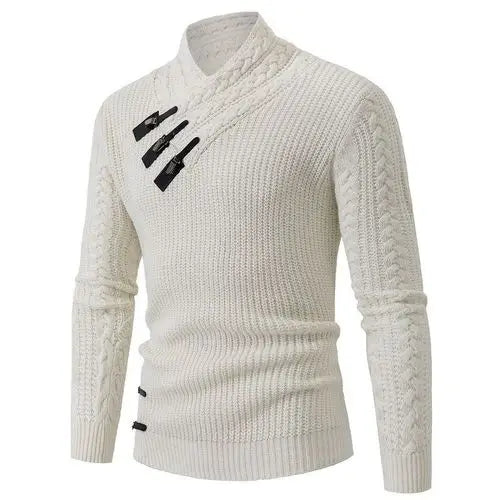 Long-sleeved Knit Sweater for Men, European and American Plus Size Sweater, Loose, Goes with Everything, Autumn and Winter