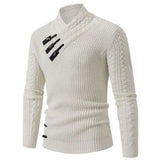 Long-sleeved Knit Sweater for Men, European and American Plus Size Sweater, Loose, Goes with Everything, Autumn and Winter