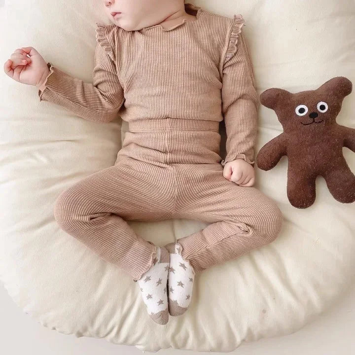 Spring Winter Toddler Girls Clothes Ser Girls Pajamas Sets Kids Underwear Baby Girls Clothes Sets
