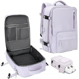 Customizable Travel Laptop Backpack, Business Anti Theft Durable Carry On Backpack with USB Port, Water Resistant College Bag