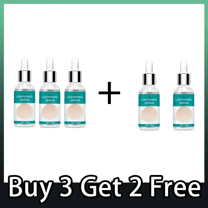 Skin Whitening Serum Private Parts Underarm Bleaching Serum Whiten Butt Knee Brighten Inner Thigh Arm Body Remove Dark Melanin