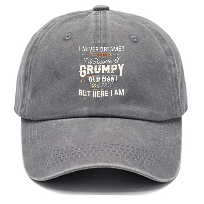 Men's baseball cap with fun printed patterns for daily leisure and outdoor travel equipment, hiking and camping hats