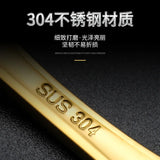 304 stainless steel spoon spoon creative fish-shaped cartoon fish spoon dessert spoon rice spoon gold-plated  stirring spoons