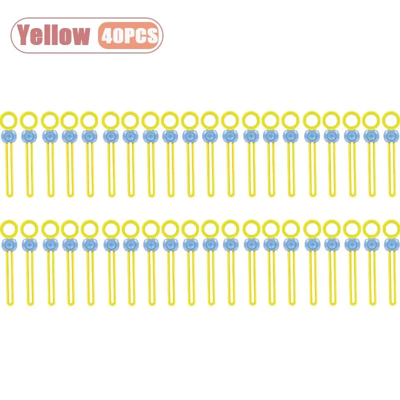 Colorful Tie Sealing Clips for Food Bags Kitchen Sealing Clip Multi-functional Closure for Freshness and Practical Storage